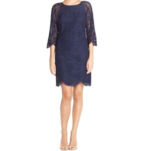 NWT Lilly Pulitzer True Navy Lace Shift Dress